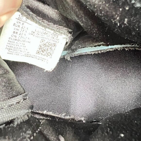 Nike Air Jordan 1 Retro High Size Men 9 Women 10.5 CD0461-001 Silver Black Shoes - Picture 10 of 12